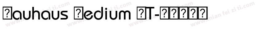 Bauhaus Medium BT字体转换